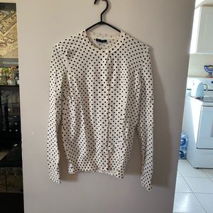 Tommy Hilfiger cream polka dot cardigan